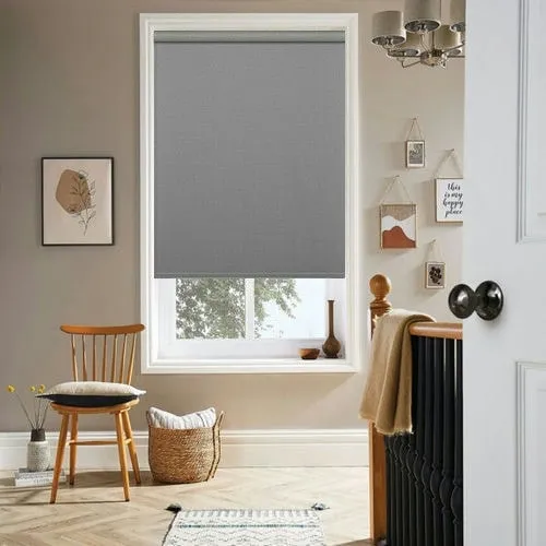 Magdalena Pewter Roller Blind | Online Blindz