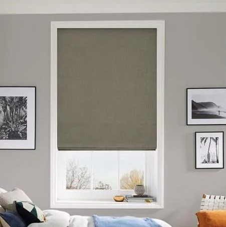 Kara Hessian Roman Blind | Online Blindz