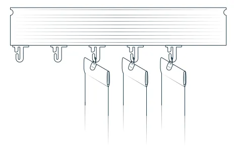 Manor White Vertical Blind | Online Blindz fitting guide P6?>