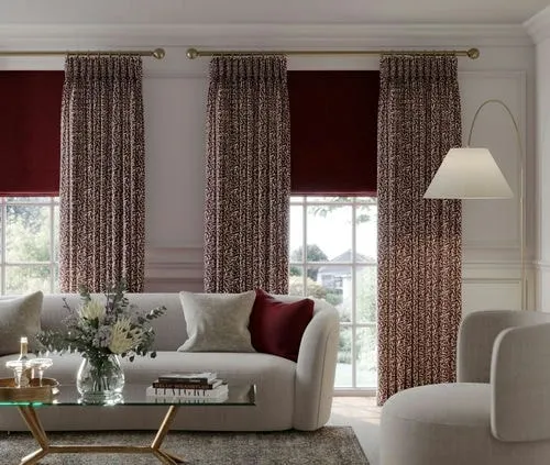 Nancy Merlot Curtains | Online Blindz