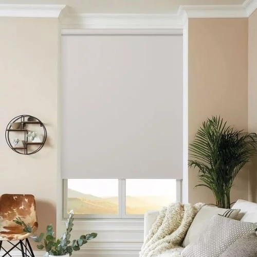 Belen Dove Electric Roller Blind | Online Blindz