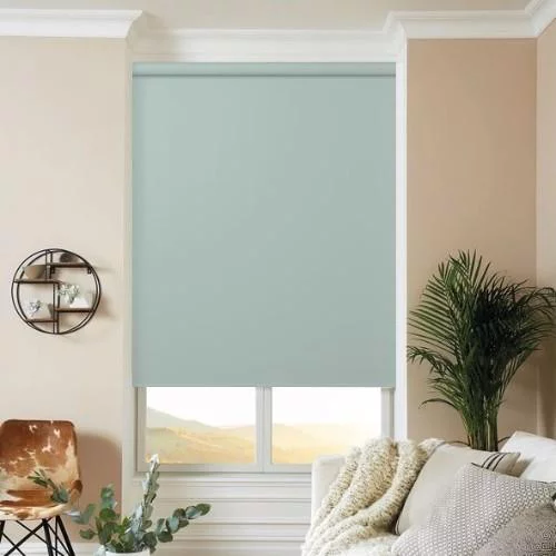 Belen Duck Egg Electric Roller Blind | Online Blindz