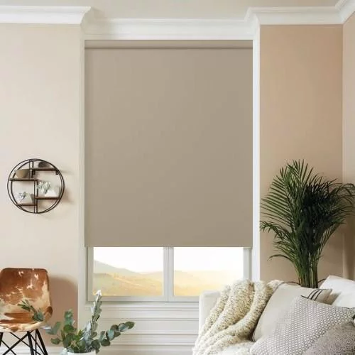 Belen Hessian Electric Roller Blind | Online Blindz