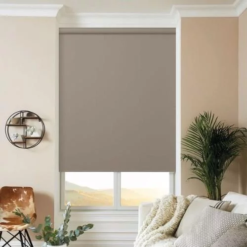 Belen Putty Electric Roller Blind | Online Blindz