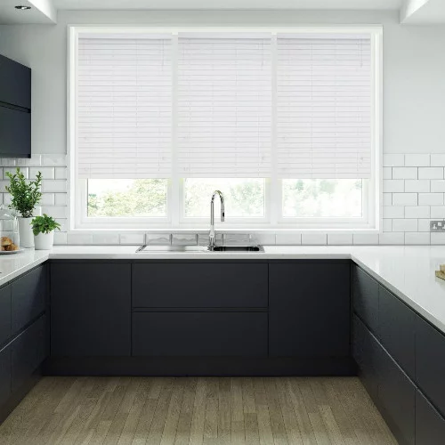 Adah LS 50mm Slat Faux Wood Blind | Online Blindz