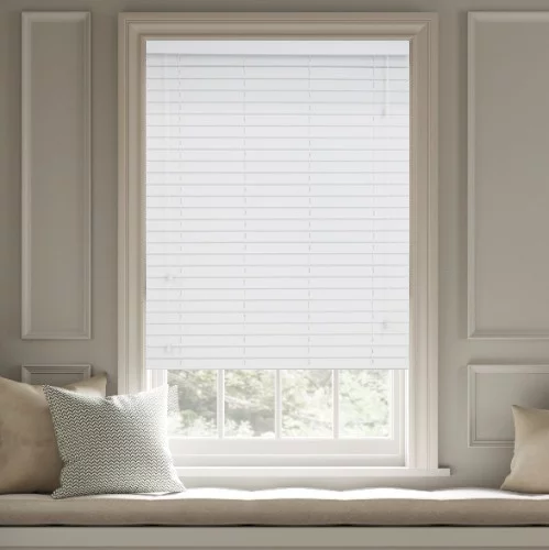 Adah LS 50mm Slat Faux Wood Blind | Online Blindz