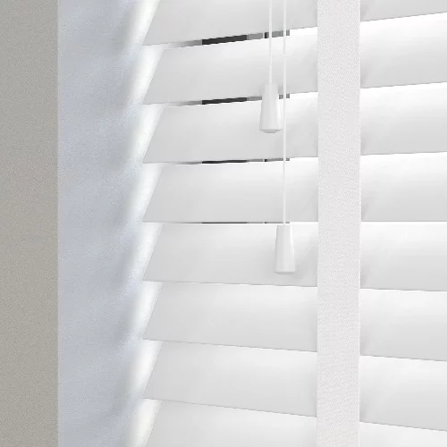 Adah LT 50mm Tape Faux Wood Blind | Online Blindz