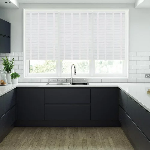 Camellia LT 50mm Tape Faux Wood Blind | Online Blindz