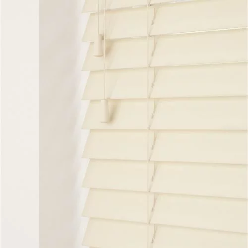 Coraline LS 50mm Slat Faux Wood Blind | Online Blindz