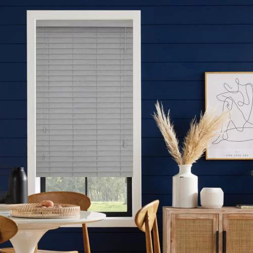 Emmersyn LS 50mm Slat Faux Wood Blind | Online Blindz