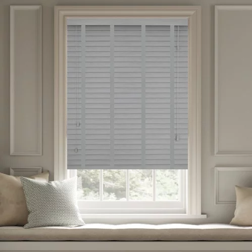 Emmersyn LT 50mm Tape Faux Wood Blind | Online Blindz