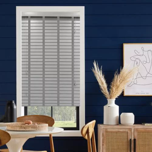 Harlow LT 50mm Tape Faux Wood Blind | Online Blindz