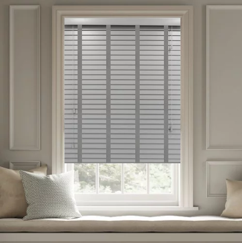 Harlow LT 50mm Tape Faux Wood Blind | Online Blindz