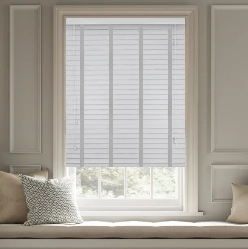 Hazen LT 50mm Tape Faux Wood Blind | Online Blindz