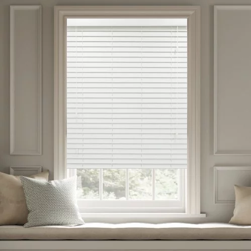 Holly LS 50mm Slat Faux Wood Blind | Online Blindz