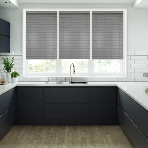 Lara LS 50mm Slat Faux Wood Blind | Online Blindz