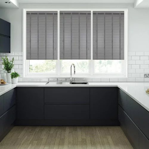 Lara ST 35mm Tape Faux Wood Blind | Online Blindz