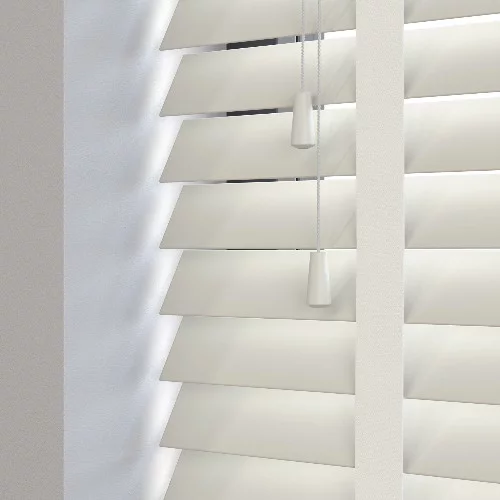 Lilith LT 50mm Tape Faux Wood Blind | Online Blindz