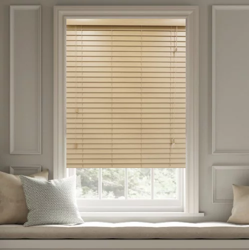 Primrose LS 50mm Slat Faux Wood Blind | Online Blindz