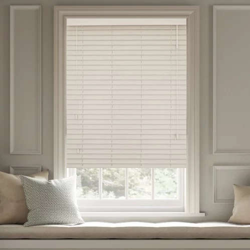 Ramona LS 50mm Slat Faux Wood Blind | Online Blindz