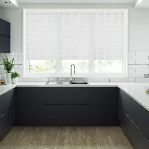 Reseda LT 50mm Tape Faux Wood Blind | Online Blindz