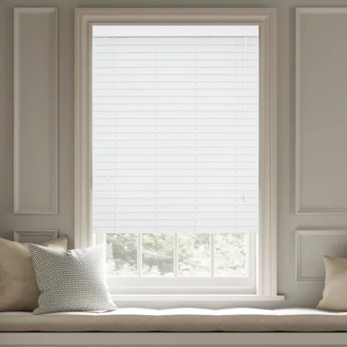 Rosa LS 50mm Slat Faux Wood Blind | Online Blindz