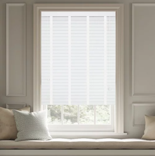 Rosa LT 50mm Tape Faux Wood Blind | Online Blindz