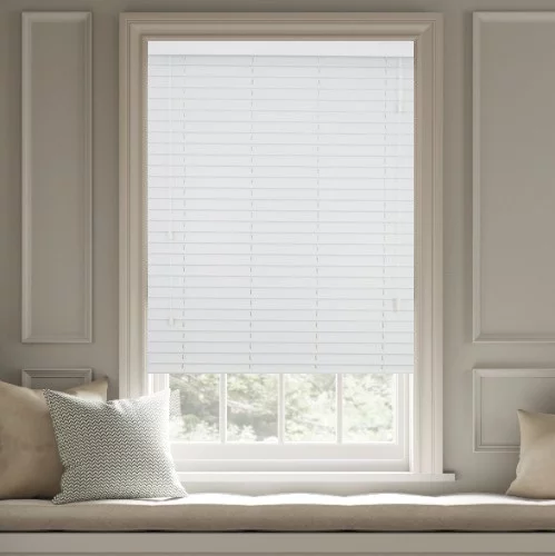 Rowan LS 50mm Slat Faux Wood Blind | Online Blindz