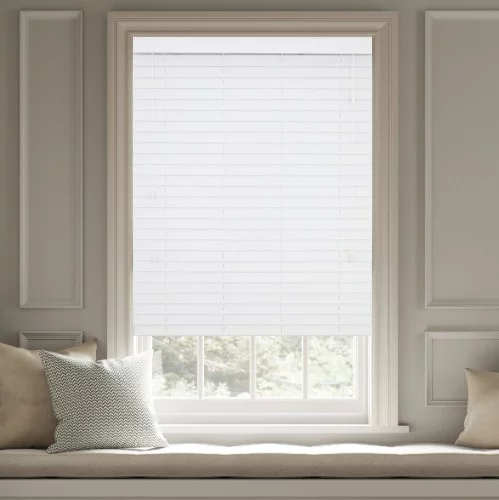 Ryker LS 50mm Slat Faux Wood Blind | Online Blindz