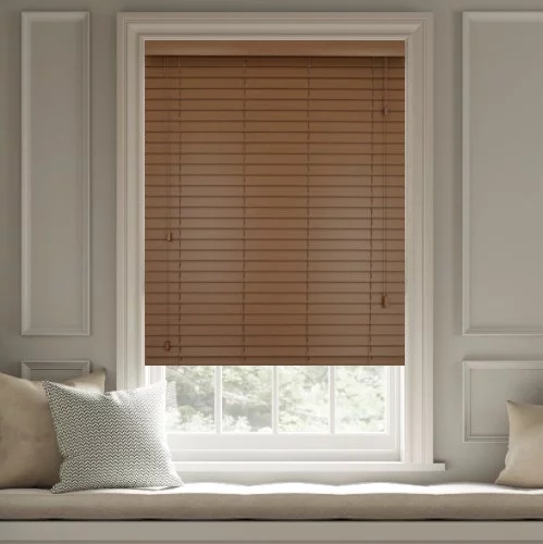 Viola LS 50mm Slat Faux Wood Blind | Online Blindz