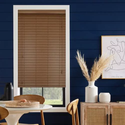 Viola SS 35mm Slat Faux Wood Blind | Online Blindz