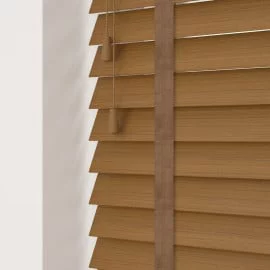 Viola ST 35mm Tape Faux Wood Blind | Online Blindz