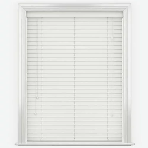 Wood Impressions Soft White Faux Wood Blind | Online Blindz