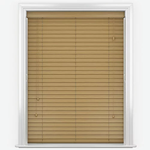 Wood Impressions Spiced Oak Faux Wood Blind | Online Blindz