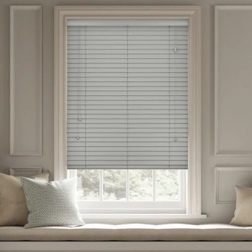 Wood Impressions Urban Grey Faux Wood Blind | Online Blindz