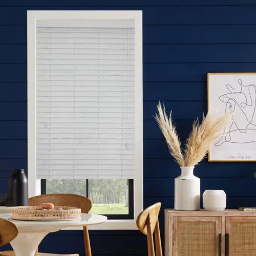 Xayah LS 50mm Slat Faux Wood Blind | Online Blindz