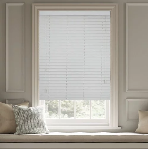 Xayah LS 50mm Slat Faux Wood Blind | Online Blindz