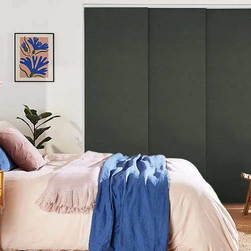 Leliana Blackout Black Panel Blind | Online Blindz