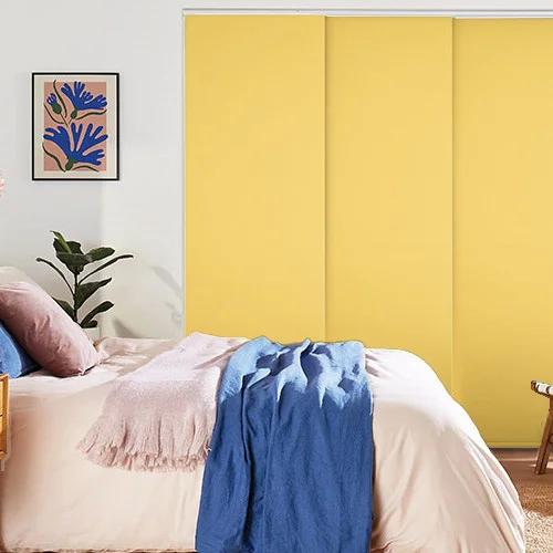 Leliana Blackout Daffodil Yellow Panel Blind | Online Blindz