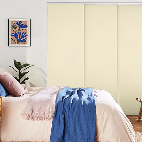 Leliana Blackout Light Taupe Panel Blind | Online Blindz