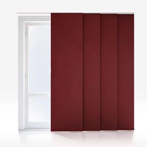 Leliana Blackout Merlot Red Panel Blind | Online Blindz