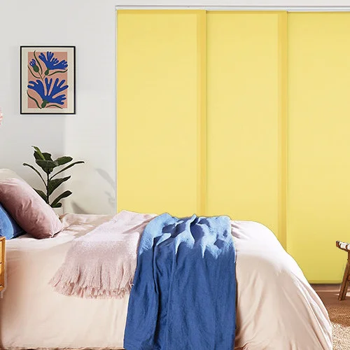 Leliana Daffodil Yellow Panel Blind | Online Blindz