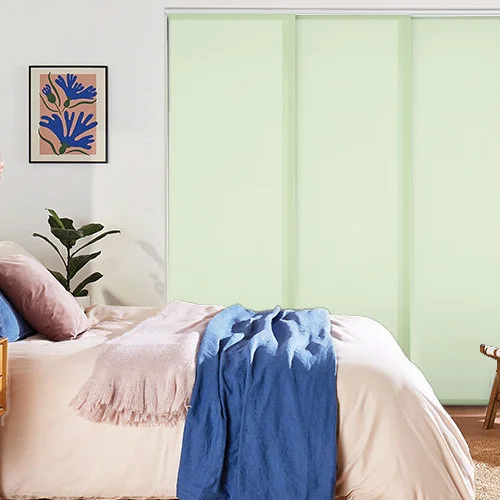 Leliana Light Sage Panel Blind | Online Blindz