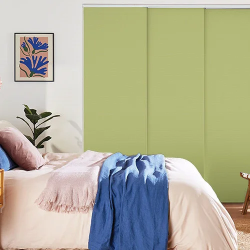 Vivienne Blackout Lime Panel Blind | Online Blindz