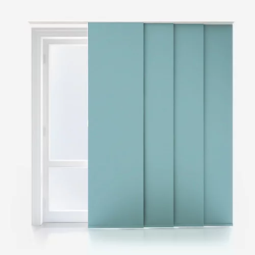 Vivienne Blackout Ocean Green Panel Blind | Online Blindz