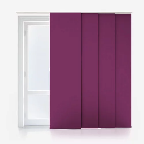 Vivienne Blackout Plum Panel Blind | Online Blindz