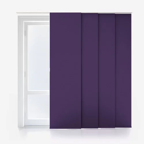 Vivienne Blackout Purple Panel Blind | Online Blindz