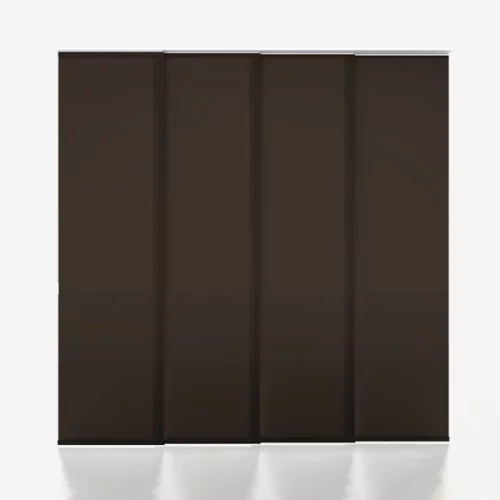 Vivienne Dimout Espresso Panel Blind | Online Blindz