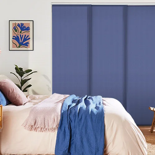 Vivienne Dimout Indigo Panel Blind | Online Blindz