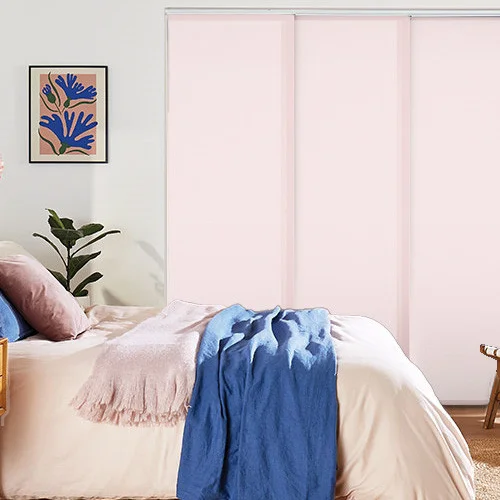 Vivienne Dimout Peony Pink Panel Blind | Online Blindz